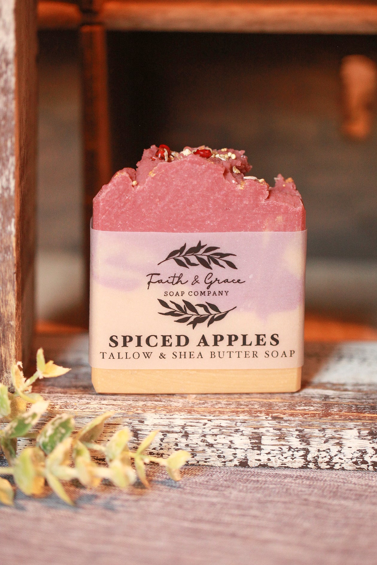 SPICED APPLES TALLOW COLD PROCESS BAR SOAP - 4oz.