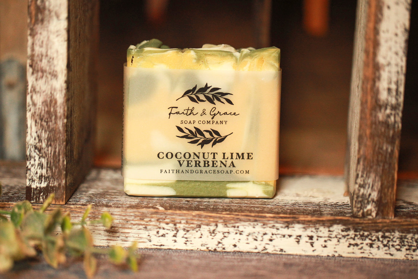 Faith and Grace Soap Co. Coconut Lime Verbena Cold Process Soap