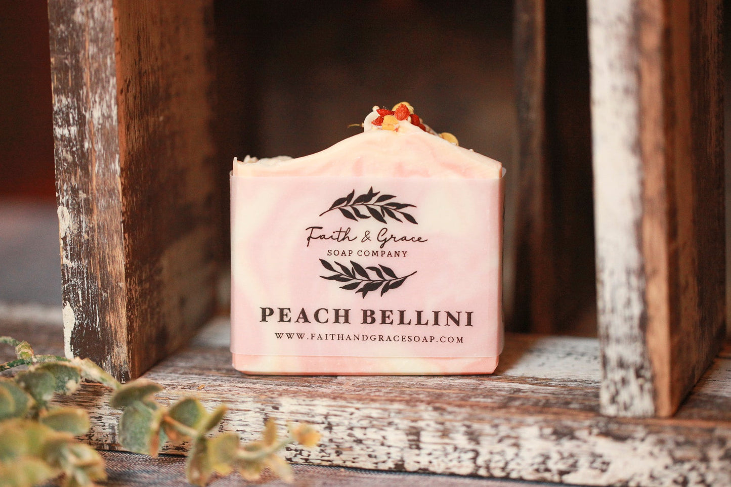 Peach Bellini Soap by Faith and Grace Soap Co.