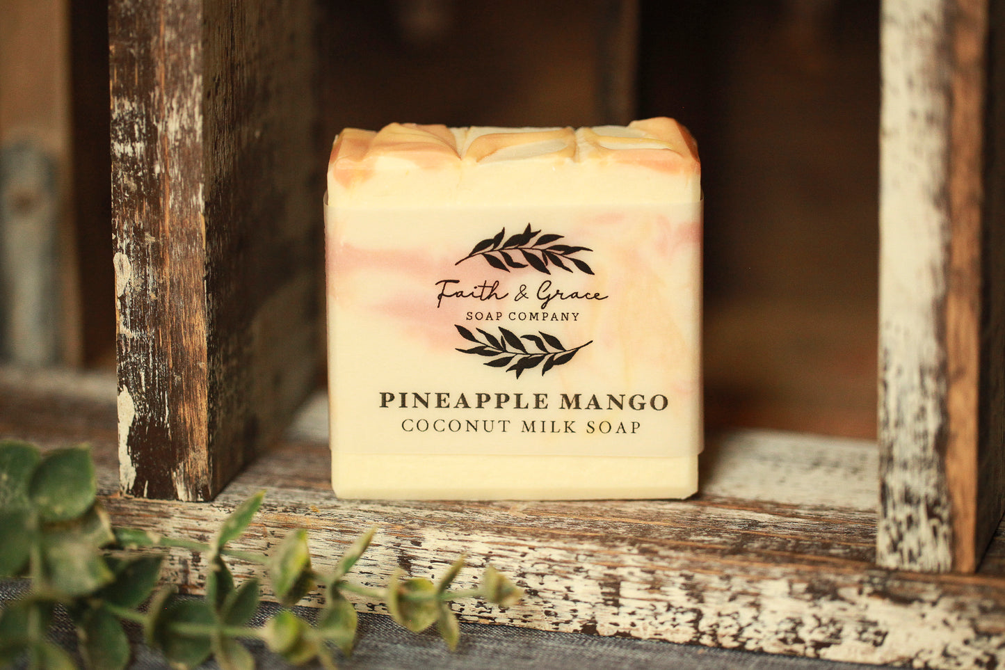 Pineapple Mango Cold Process Soap by Faith and Grace Soap Co.