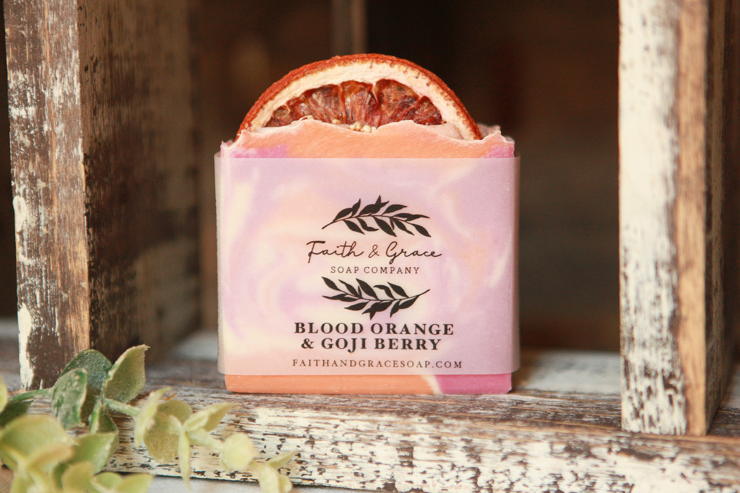 Blood Orange and Goji Berry Cold Process Soap by Faith and Grace Soap Co.