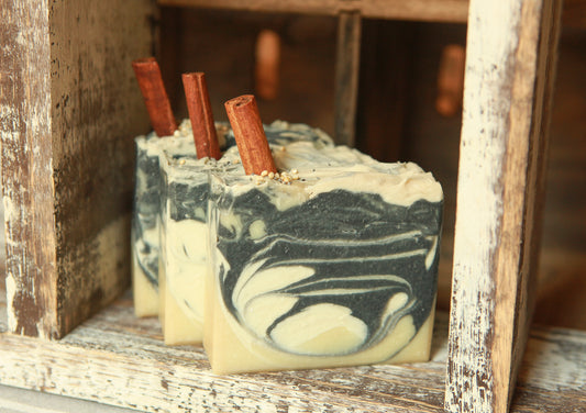 Cinnamon Spiced Vanilla Cold Process Soaps by Faith and Grace Soap Co.