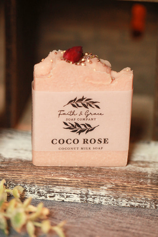 Faith and Grace Soap Company Coco Rose Coconut Milk Soap