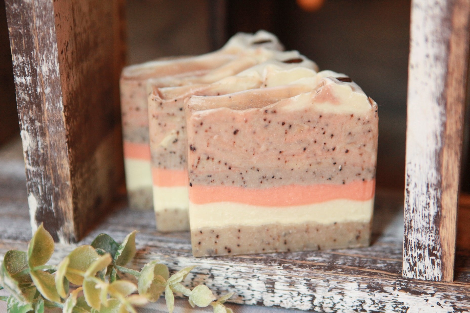 Coconut Pumpkin Latte Cold Process Soap by Faith and Grace Soap Co. 