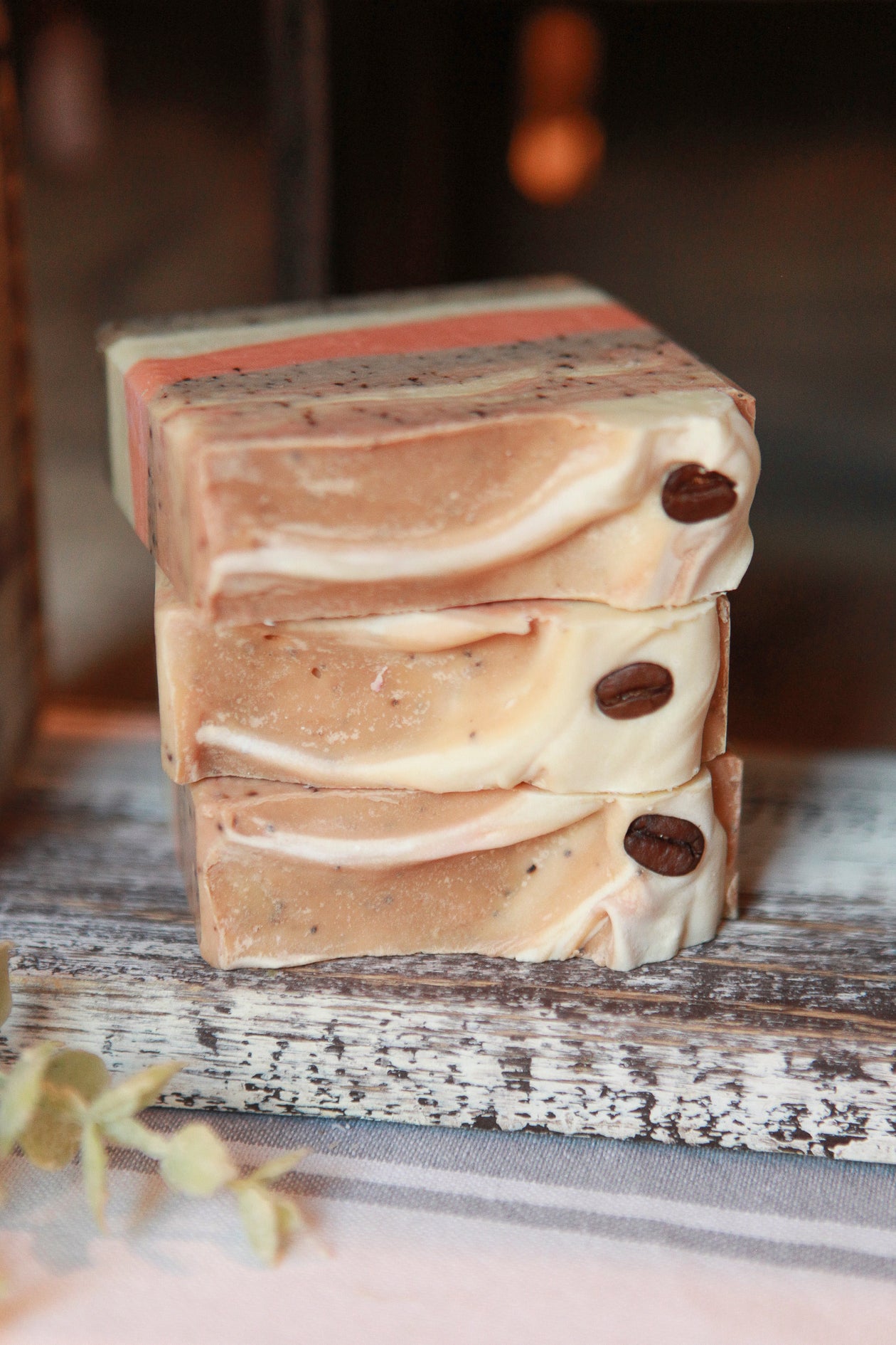 Coconut Pumpkin Latte Cold Process Soap by Faith and Grace Soap Co. 