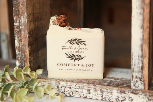 Comfort and Joy Cold Process Soap by Faith and Grace Soap Co.