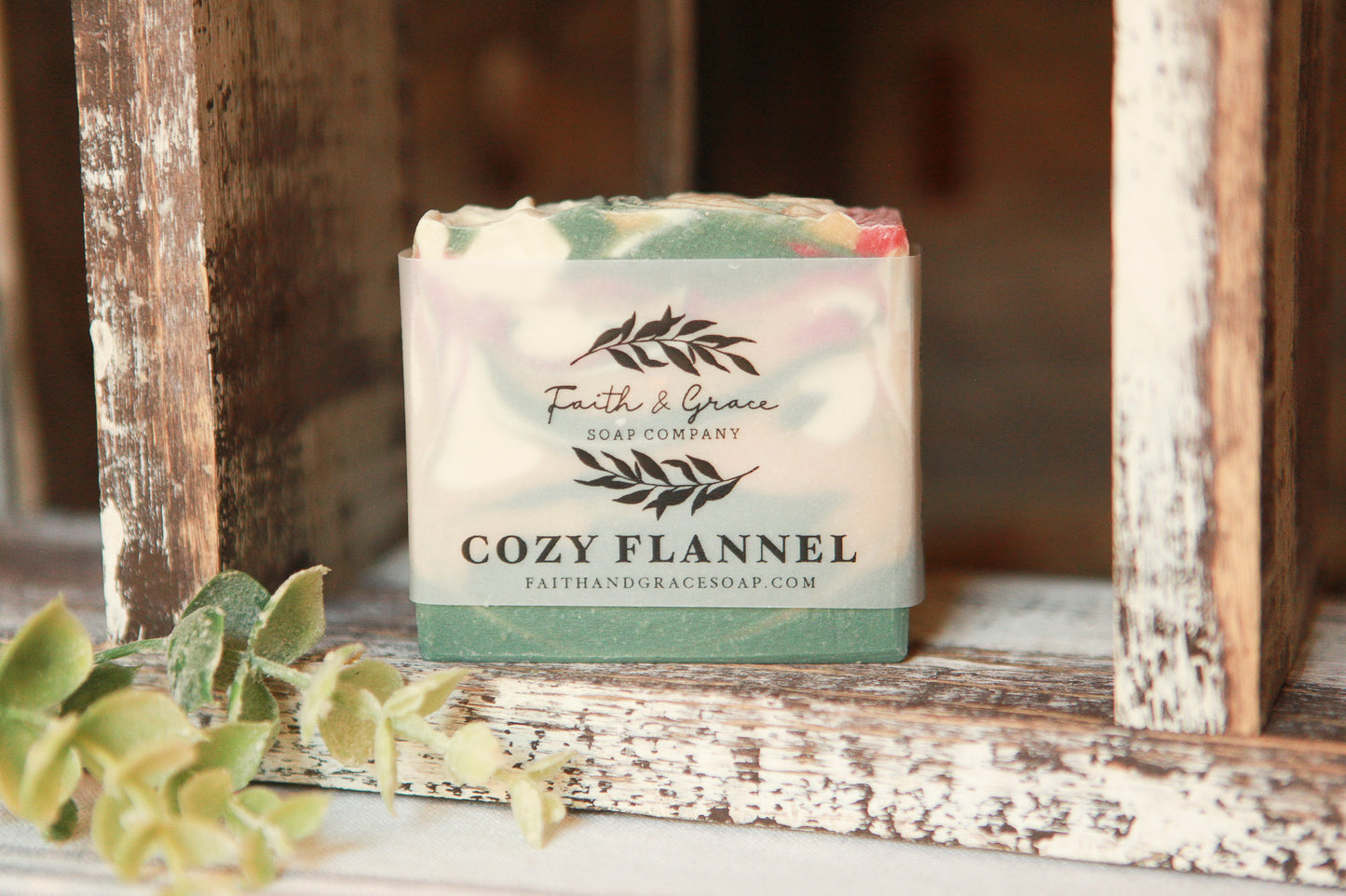 Cozy Flannel Cold Process Soap by Faith and Grace Soap Co.