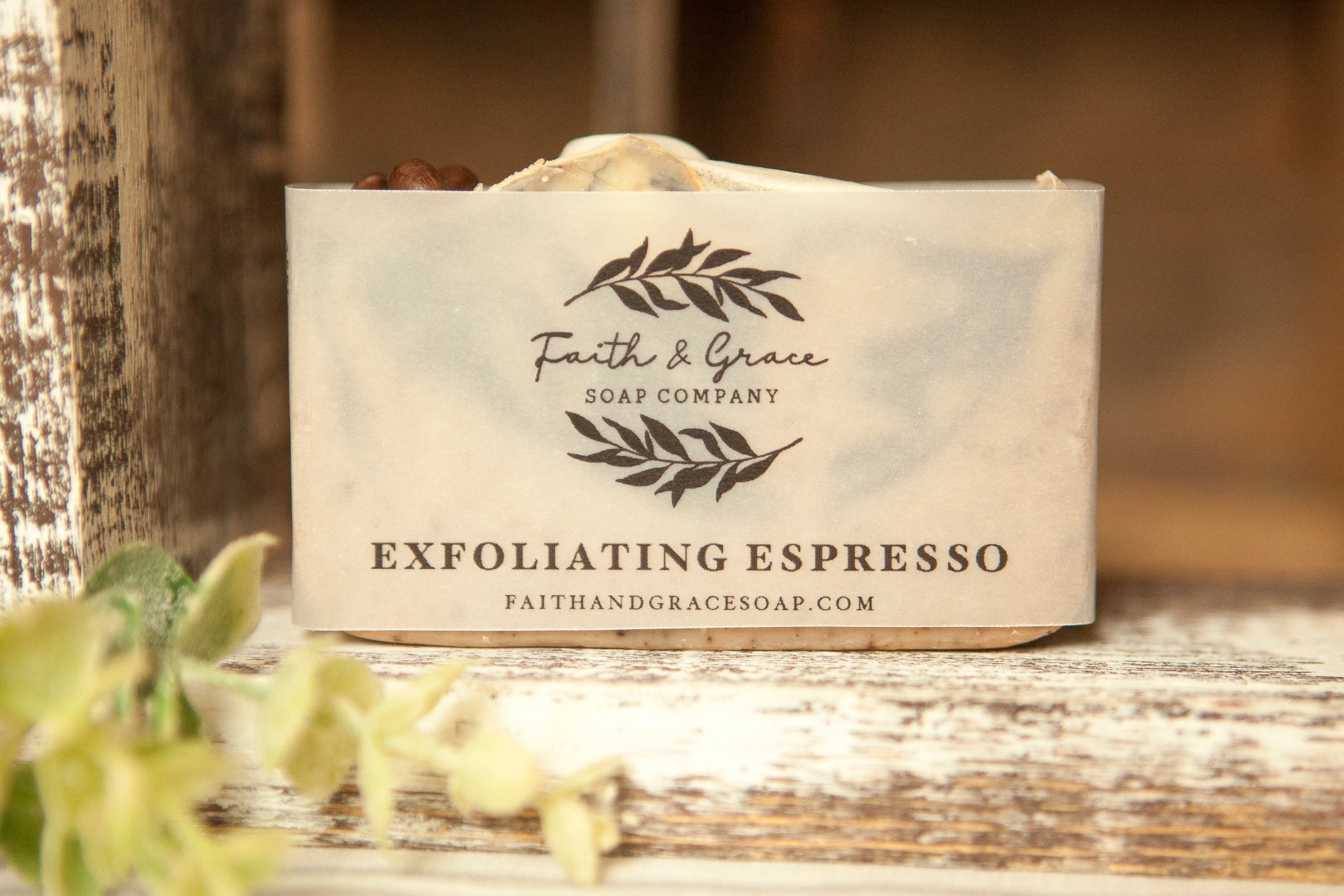 Exfoliating Espresso Cold Process Soap by Faith and Grace Soap Co.