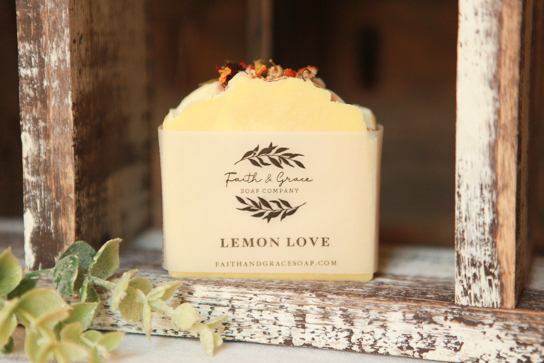 Lemon Love Cold Process Soap by Faith and Grace Soap Co.