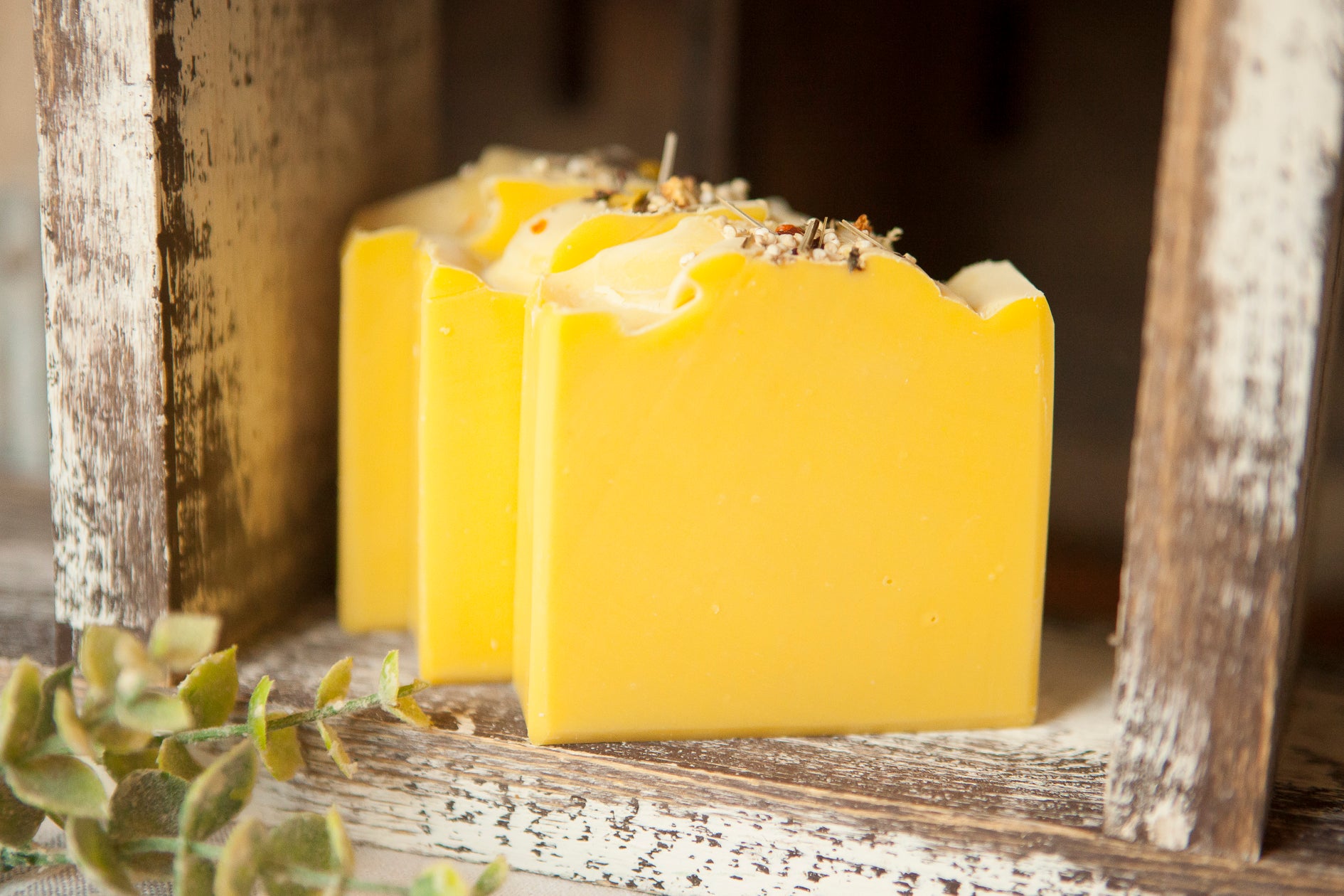 Faith and Grace Soap Co. handcrafted Lemon Love cold process soap