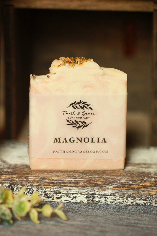 Faith and Grace Soap Company Magnolia Cold Process Soap