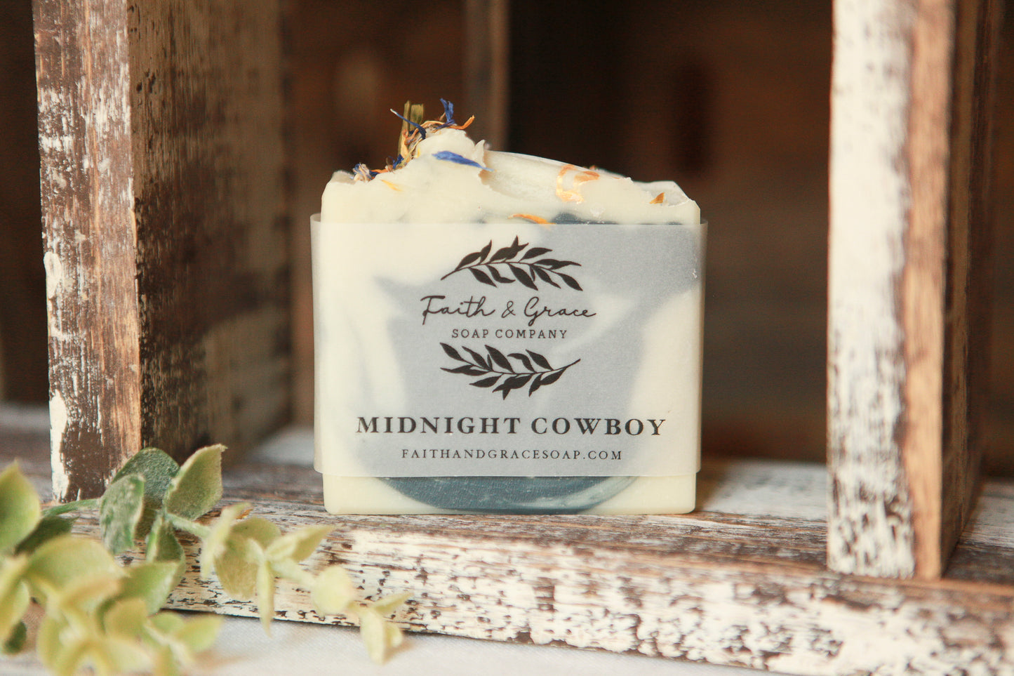 Midnight Cowboy Cold Process Soap by Faith and Grace Soap Co.