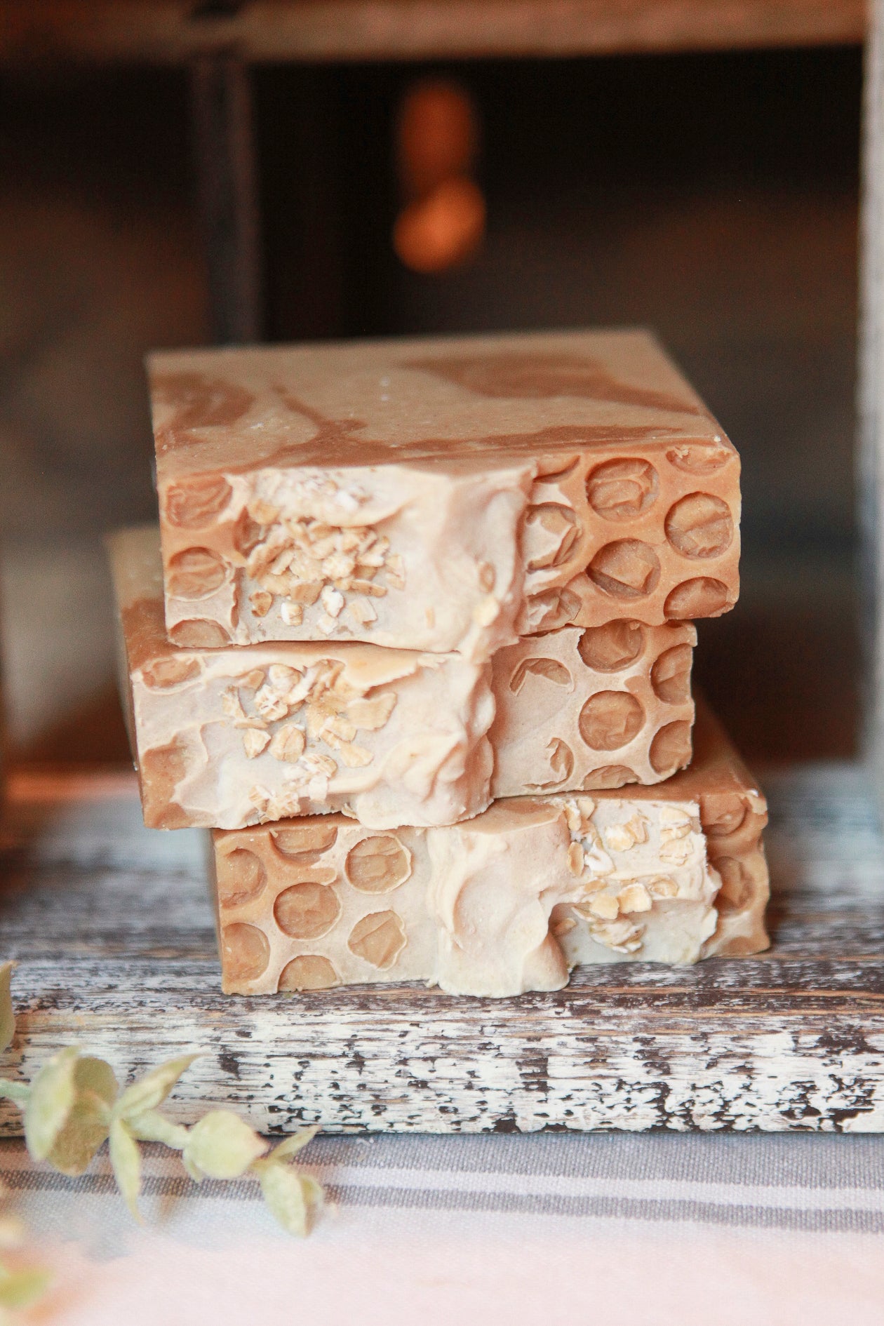 Oatmeal Goats Milk and Honey Cold Process Soap by Faith and Grace Soap Co.