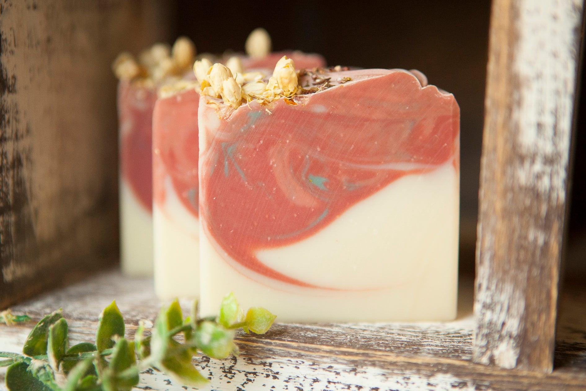 Peony and Amberwood Cold Process Soap by Faith and Grace Soap Co.