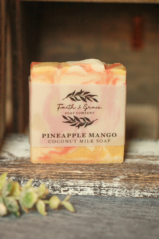  Faith & Grace Soap Company Pineapple Mango Cold Process Soap