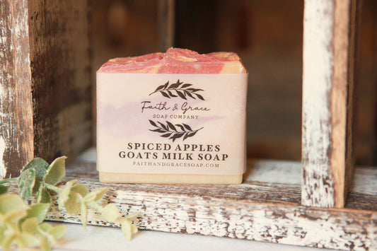 Spiced Apples Goats Milk Soap by Faith and Grace Soap Co.