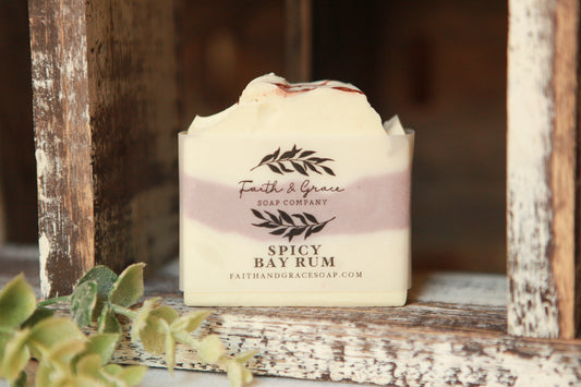 Spicy Bay Rum Soap by Faith and Grace Soap Co.