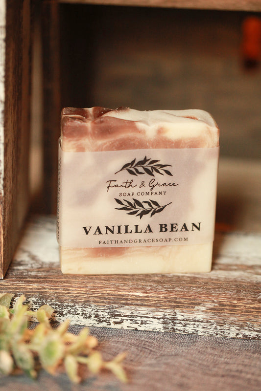Faith and Grace Soap Company Vanilla Bean Cold Process Soap