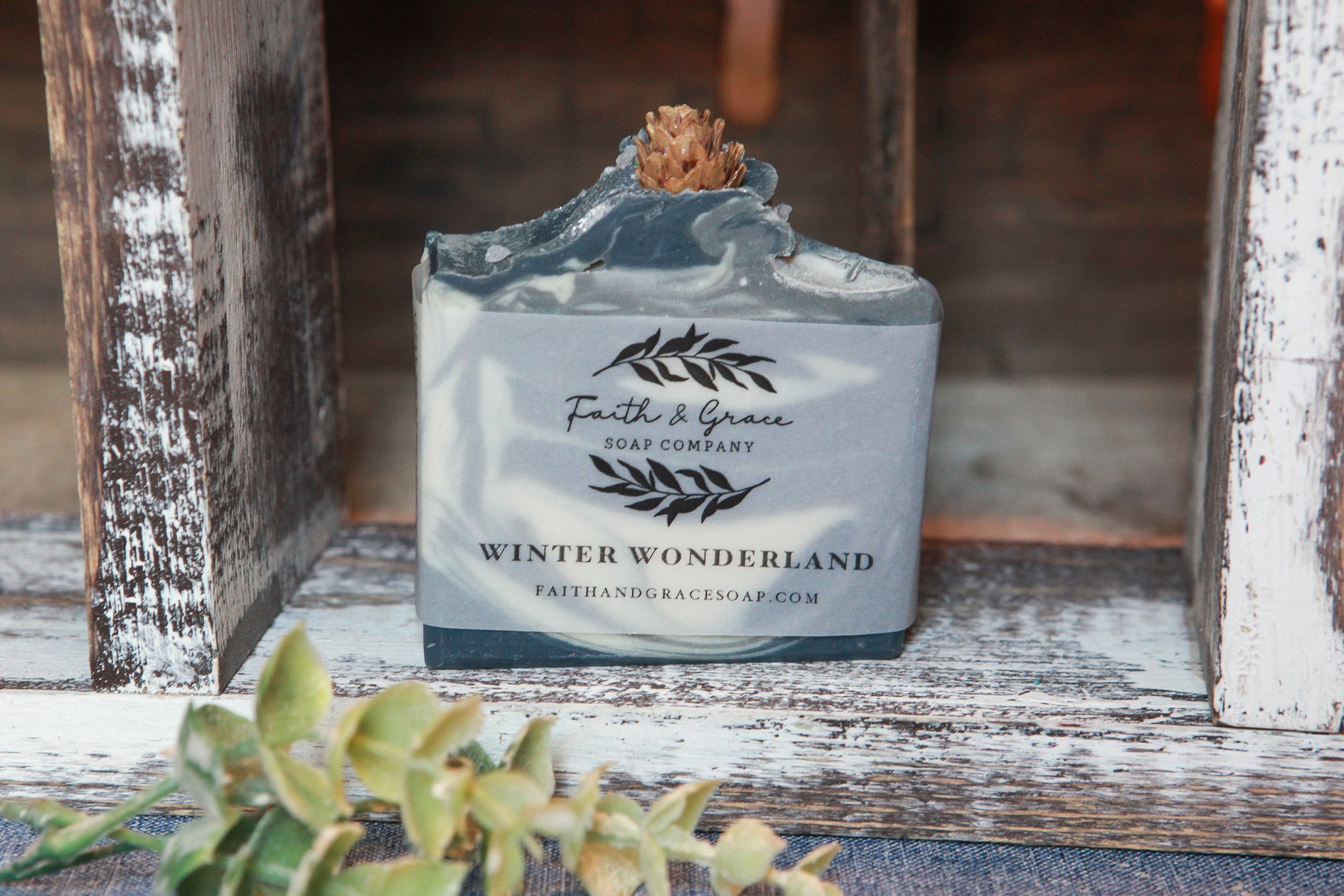 Winter Wonderland Cold Process Soap by Faith and Grace Soap Co.