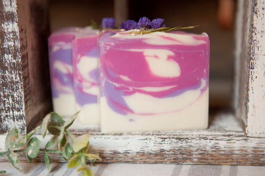 Black Raspberry Vanilla Cold Process Soap by Faith and Grace Soap Co.